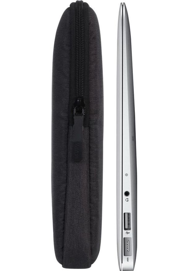 RIVACASE - Etui Rivacase 7704 czarny. Kolor: czarny. Materiał: materiał. Styl: elegancki, młodzieżowy