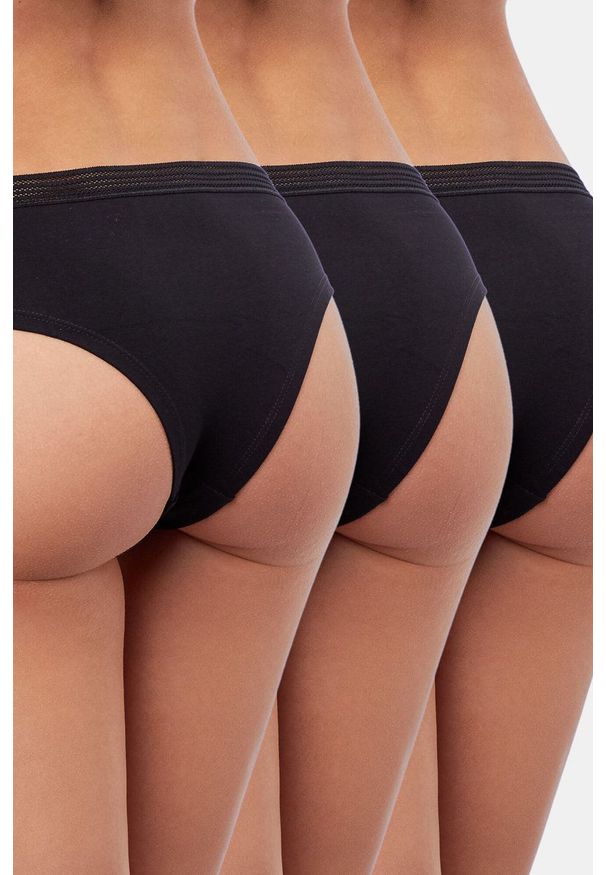 Etam - Figi (3-pack). Kolor: czarny