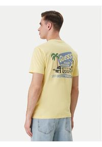 Guess Jeans T-Shirt M6GIC0 K8HM0 Żółty Regular Fit. Kolor: żółty. Materiał: bawełna #2