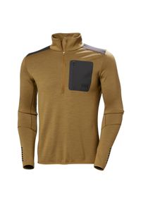 Bluza 1/2 zip Helly Hansen Lifa Merino. Kolor: brązowy