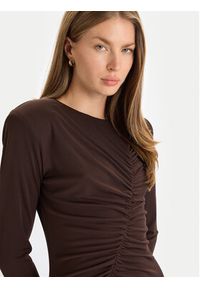 Gaudi Sukienka wieczorowa 521FD14008 Brązowy Slim Fit. Kolor: brązowy. Materiał: syntetyk. Styl: wizytowy