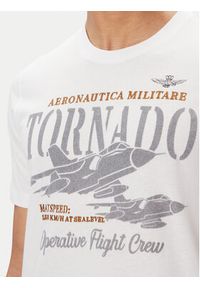 Aeronautica Militare T-Shirt 251TS2405J641 Biały Regular Fit. Kolor: biały. Materiał: bawełna #5