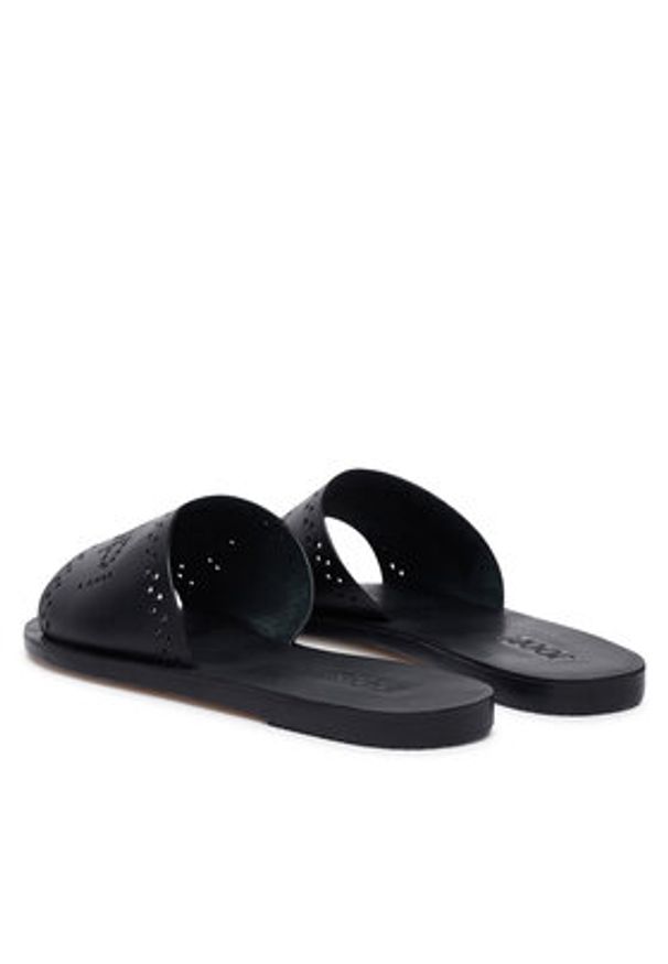 JOOP! Klapki Charlene 4140008463 Czarny. Kolor: czarny. Materiał: skóra