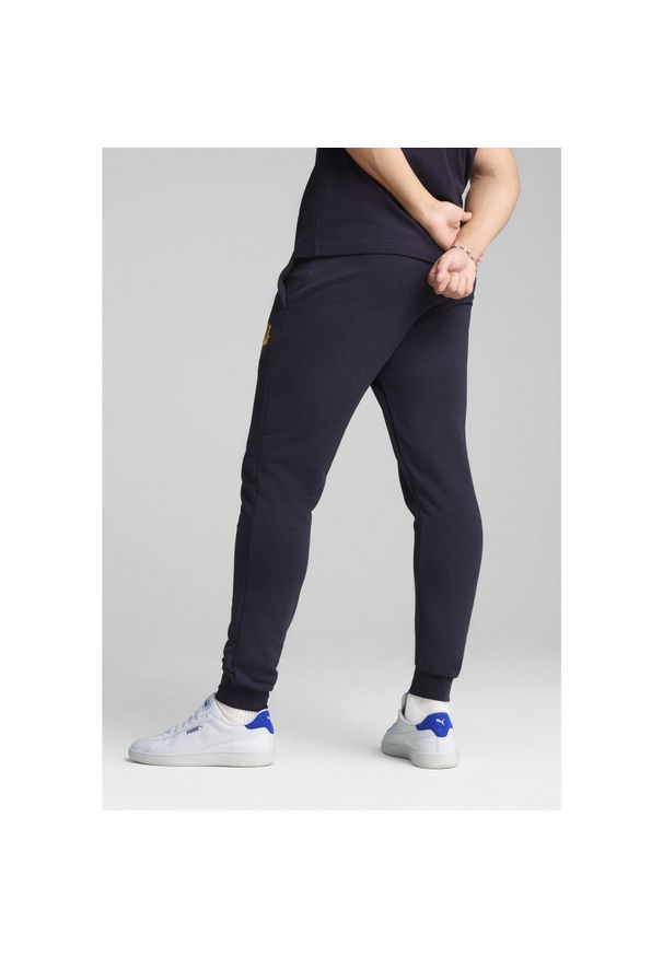 Puma Spodnie Class Tr Cl 68465216. Kolor: niebieski. Materiał: dresówka