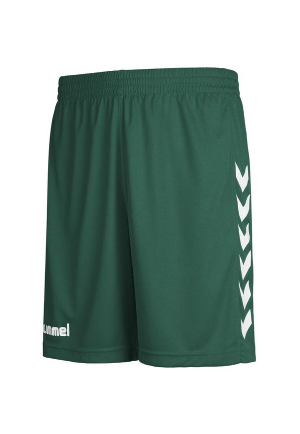 Spodenki sportowe dziecięce Hummel Core Kids Poly Shorts. Kolor: zielony. Styl: sportowy