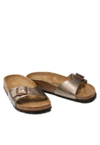 Birkenstock Klapki Madrid Bs 1020632 Złoty. Kolor: złoty. Materiał: skóra #3