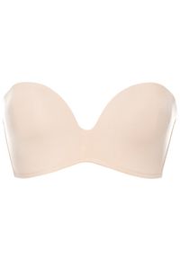 Wonderbra Biustonosz bardotka WB00032D Beżowy. Kolor: beżowy. Materiał: syntetyk #1