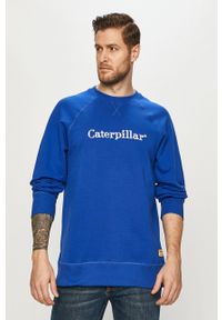 CATerpillar - Caterpillar - Bluza. Okazja: na co dzień. Kolor: niebieski. Wzór: aplikacja. Styl: casual