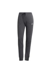 Adidas - Spodnie damskie adidas Essentials Slim Tapered Cuffed Pant. Kolor: biały, wielokolorowy, szary