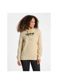 Sweat bluza z kapturem dla kobiet Hummel Booster. Typ kołnierza: kaptur. Kolor: beżowy. Sport: fitness #1