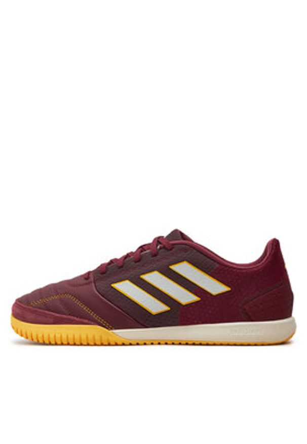 Adidas - adidas Buty do piłki nożnej Top Sala Competition Indoor Boots IE7549 Bordowy. Kolor: czerwony. Materiał: skóra