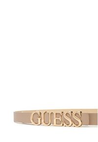Guess Pasek Damski BW9257 P5320 Beżowy. Kolor: beżowy. Materiał: skóra