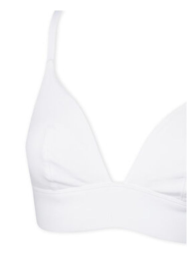 Hunkemöller Biustonosz braletka 302037 Biały. Kolor: biały. Materiał: bawełna