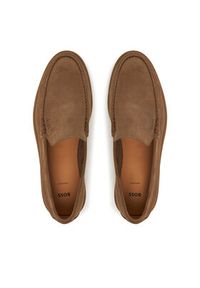 BOSS Mokasyny Sienne 50543083 Brązowy. Kolor: brązowy. Materiał: zamsz, skóra