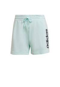 Adidas - Spodenki damskie adidas Essentials Slim. Kolor: zielony, biały, wielokolorowy. Sport: joga i pilates