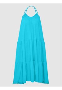 Superdry Sukienka codzienna Vintage W8011100A Niebieski Relaxed Fit. Okazja: na co dzień. Kolor: niebieski. Materiał: len, bawełna. Typ sukienki: proste. Styl: vintage, casual
