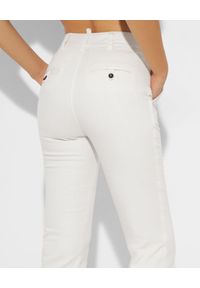PESERICO - Białe spodnie jeansowe 7/8. Kolor: biały #4