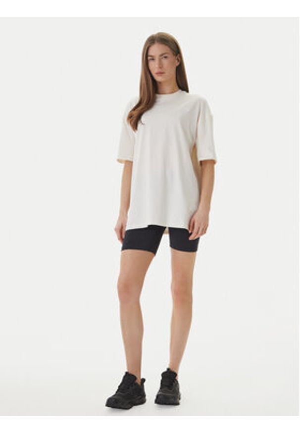 The North Face T-Shirt Essential Simple Dome NF0A8EVX Beżowy Loose Fit. Kolor: beżowy. Materiał: bawełna