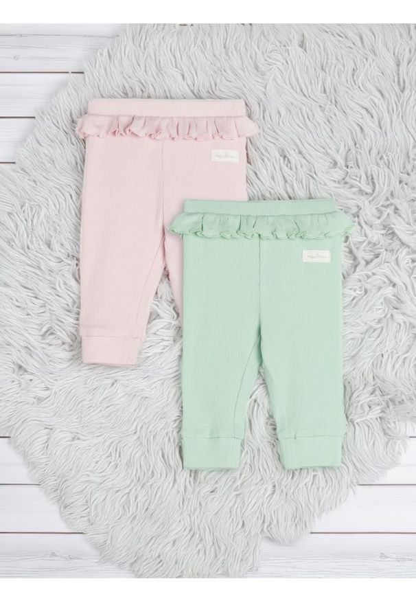 Sinsay - Legginsy 2 pack - różowy. Kolor: różowy. Materiał: bawełna