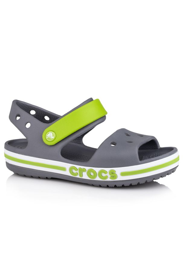 Dziecięce sandały sportowe Crocs CROCBAND. Kolor: biały, zielony, wielokolorowy, szary. Styl: sportowy