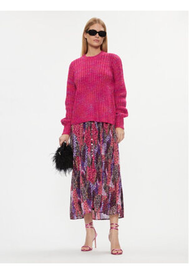 Fransa Sweter 20612708 Różowy Regular Fit. Kolor: różowy. Materiał: syntetyk