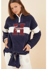 Women Secret - women'secret bluza piżamowa Mix & Match HARRY POTTER COLLEGE damski kolor granatowy 3276579. Kolor: niebieski. Długość: krótkie. Wzór: aplikacja #3