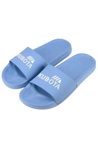 Klapki Męskie Basenowe Kubota Basic Błękitne. Kolor: niebieski. Styl: sportowy