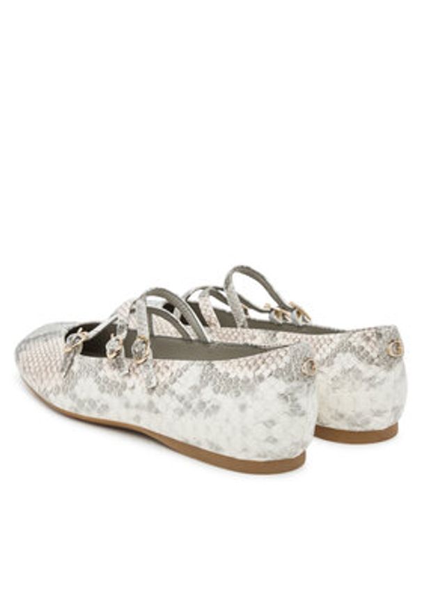 Guess Baleriny FLTKAL PEL02 Szary. Kolor: szary. Materiał: skóra