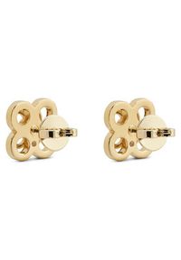 Tory Burch Kolczyki Kira Clover Stacked Stud 153719 Złoty. Materiał: metalowe. Kolor: złoty