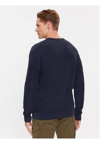 Aeronautica Militare Sweter 232MA1482L512 Granatowy Regular Fit. Kolor: niebieski. Materiał: bawełna #5