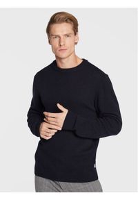 Casual Friday Sweter Karl 20503970 Granatowy Regular Fit. Okazja: na co dzień. Kolor: niebieski. Materiał: wełna. Styl: casual