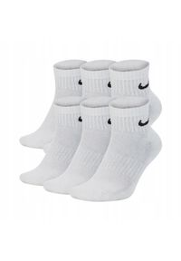 Nike - Skarpety Za Kostkę Unisex Dla Dorosłych (zestaw 6 Sztuk). Kolor: biały. Sport: turystyka piesza #1