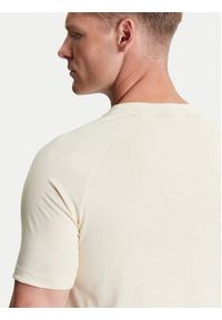 BOSS T-Shirt 50517970 Beżowy Slim Fit. Kolor: beżowy. Materiał: bawełna