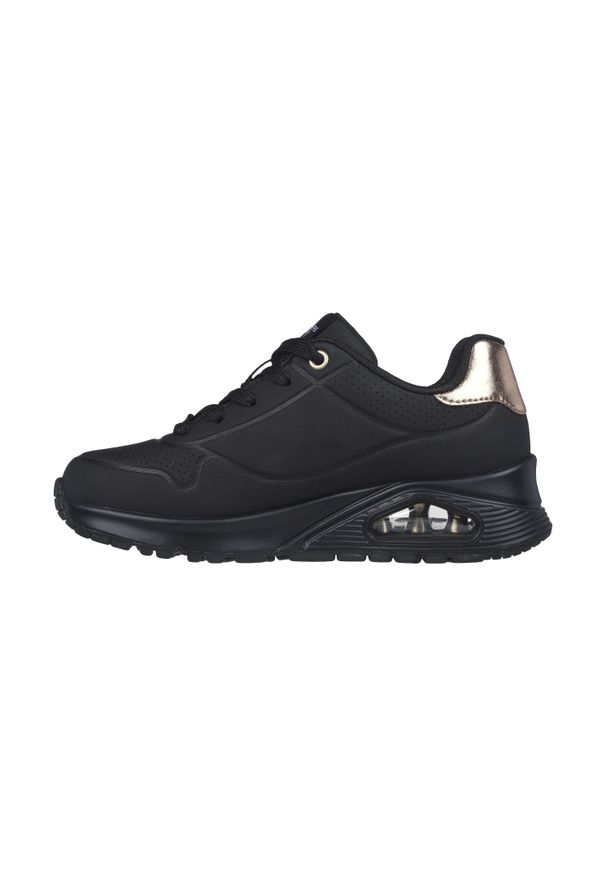 skechers - Buty na co dzień unisex SKECHERS UNO GEN 1 SHIMMER eko skóra. Okazja: na co dzień. Kolor: czarny, biały, wielokolorowy. Materiał: skóra
