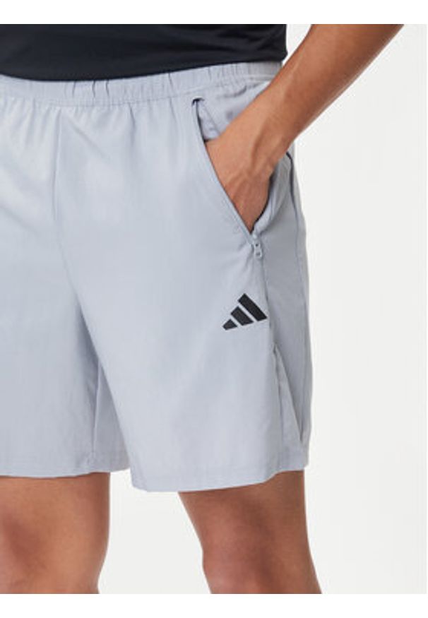 Adidas - adidas Szorty sportowe Train Essentials Woven Training JX2716 Szary Regular Fit. Kolor: szary. Materiał: syntetyk