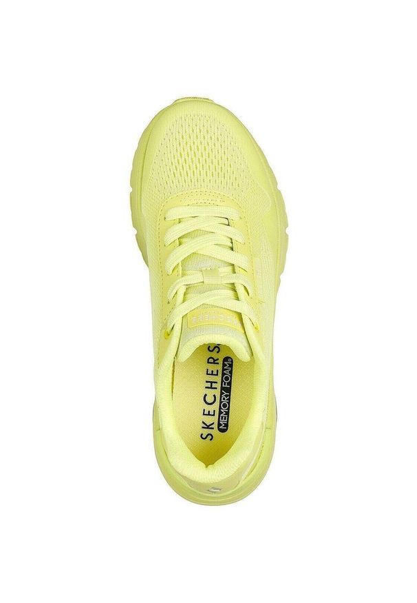 skechers - Adidasy Skechers Uno Flex - Spring On, Kobiety. Kolor: zielony. Materiał: materiał