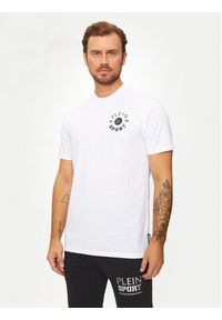 Plein Sport T-Shirt AADC MTK7940 STE001N Biały Regular Fit. Kolor: biały. Materiał: bawełna. Styl: sportowy #4