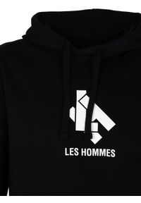 Les Hommes Bluza "Hoodie LH" | LBH1006700P | Mężczyzna | Czarny. Kolor: czarny. Materiał: bawełna. Długość: długie. Wzór: nadruk #4