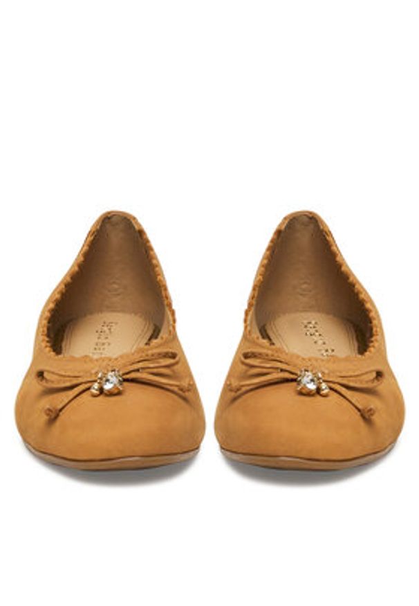 Sergio Bardi Baleriny RST-F1096-01SB Brązowy. Kolor: brązowy. Materiał: nubuk, skóra