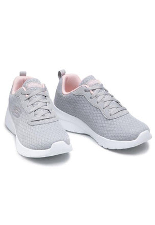 skechers - Skechers Sneakersy Eye To Eye 12964/LGPK Szary. Kolor: szary. Materiał: materiał