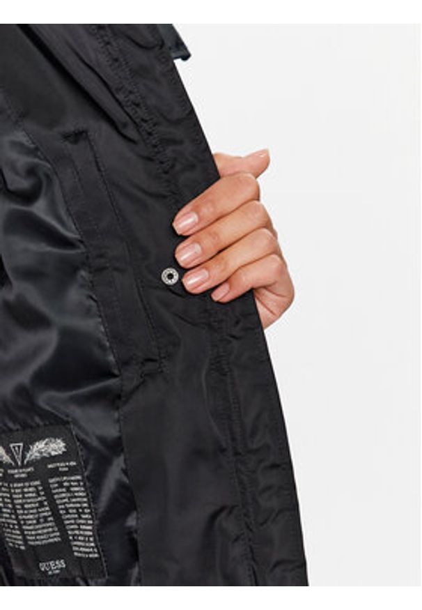 Guess Kurtka puchowa W3BL41 WFSW2 Czarny Regular Fit. Kolor: czarny. Materiał: syntetyk
