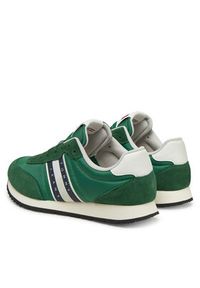 Tommy Jeans Sneakersy (New) Tjm Runner Casual Ess EM0EM01351 Zielony. Okazja: na co dzień. Kolor: zielony. Materiał: skóra, zamsz