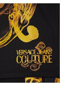 Versace Jeans Couture T-Shirt 76GAH6SW Czarny Regular Fit. Kolor: czarny. Materiał: bawełna #4