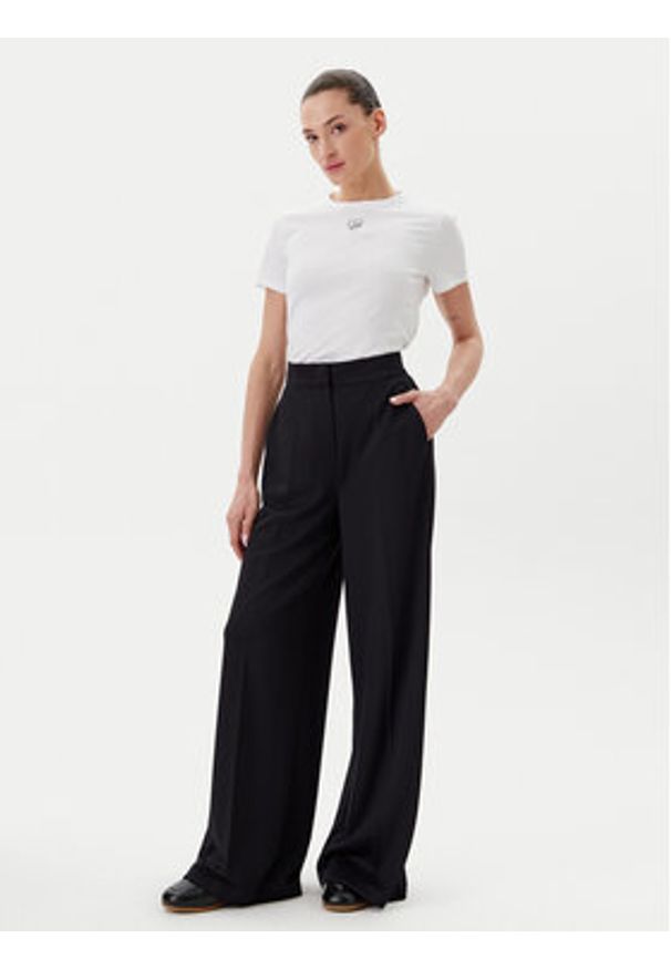 BOSS T-Shirt C_Elogo_21 50540260 Biały Slim Fit. Kolor: biały. Materiał: bawełna