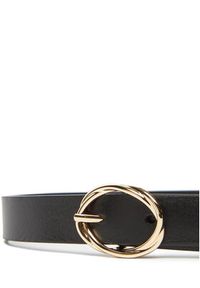 TOMMY HILFIGER - Tommy Hilfiger Pasek Damski Th Chic 2.5 AW0AW17932 Czarny. Kolor: czarny. Materiał: skóra #2