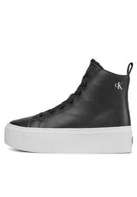 Calvin Klein Jeans Sneakersy Cupsole Flatform Mid Wl Lth Wn YW0YW01180 Czarny. Kolor: czarny #6
