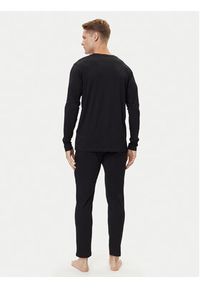 Jack & Jones Piżama Everest 12273632 Czarny Standard Fit. Kolor: czarny. Materiał: bawełna #3