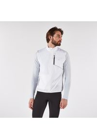 KIPRUN - Kamizelka do biegania męska Kiprun Run 500. Kolor: biały. Materiał: elastan, poliester, materiał. Długość rękawa: bez rękawów. Sport: bieganie