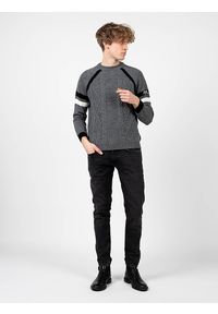 Pepe Jeans Sweter "Maverick" | PM702265 | Maverick | Mężczyzna | Szary, Grafitowy. Okazja: na co dzień. Kolor: szary. Materiał: elastan, akryl, poliamid. Wzór: ze splotem. Styl: casual #3