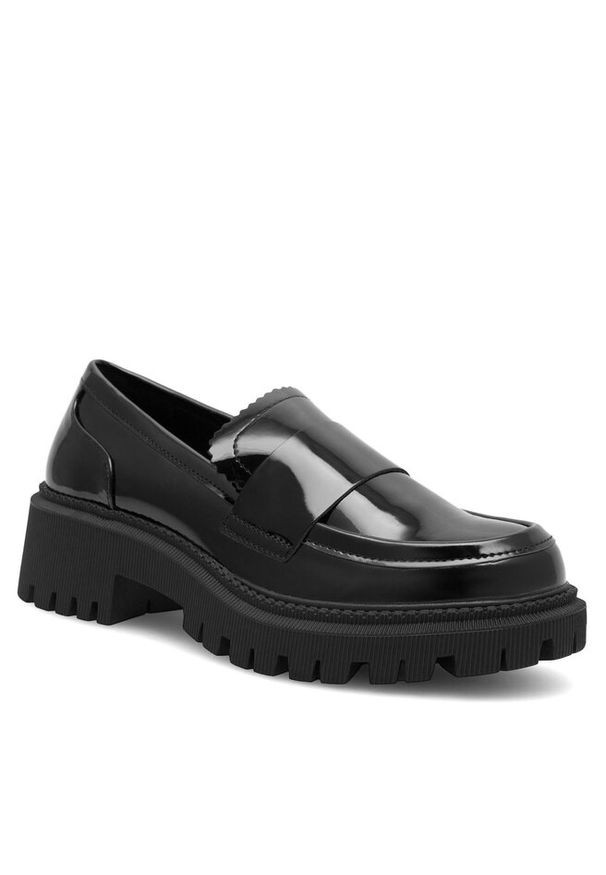 Loafersy DeeZee. Kolor: czarny